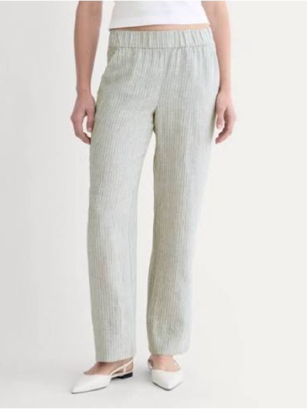Everlane Striped Linen Easy Pant